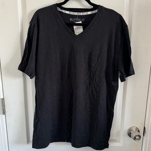 Buffalo David Bitton Black V-Neck T-Shirt